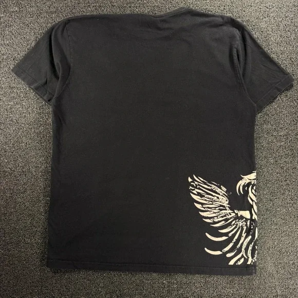 Y2K Teeling Whiskey T-Shirt Mens XL Black Phoenix Graphic Alcohol Grunge Skater - Picture 2 of 8